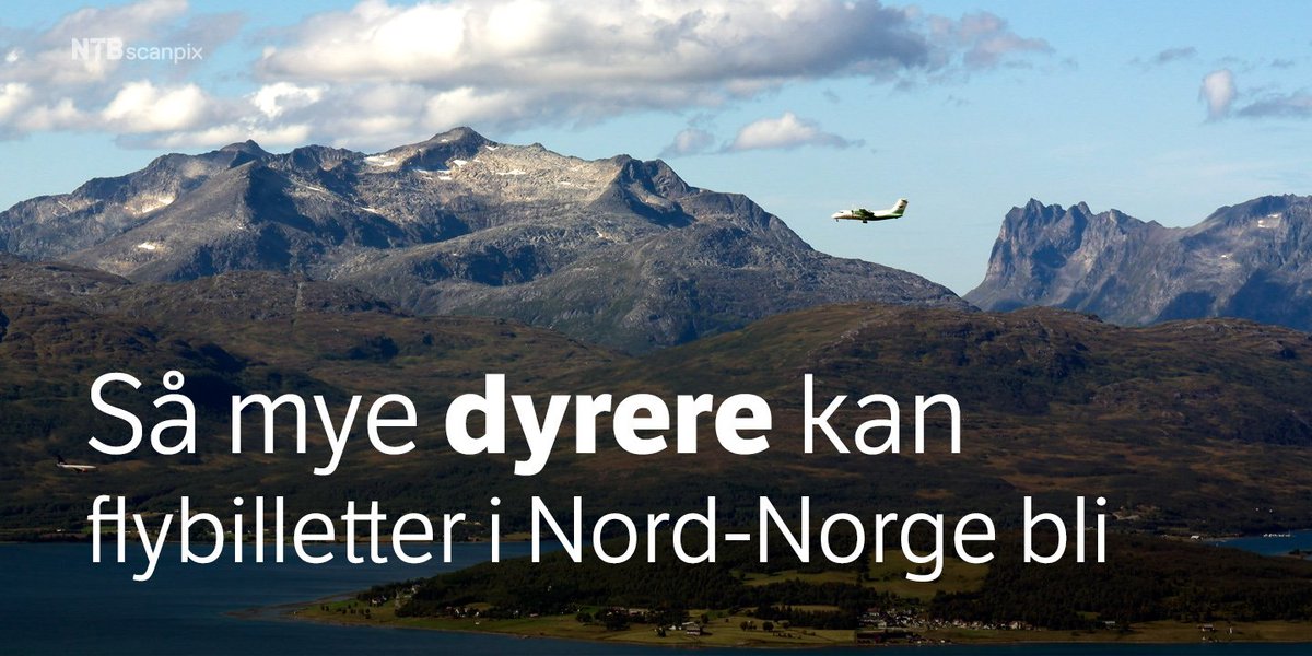 En flyreise fra Svolvær til Bodø kan bli rundt 200 kroner dyrere. Les mer hos @NRKNordland: nrk.no/nordland/1.129…