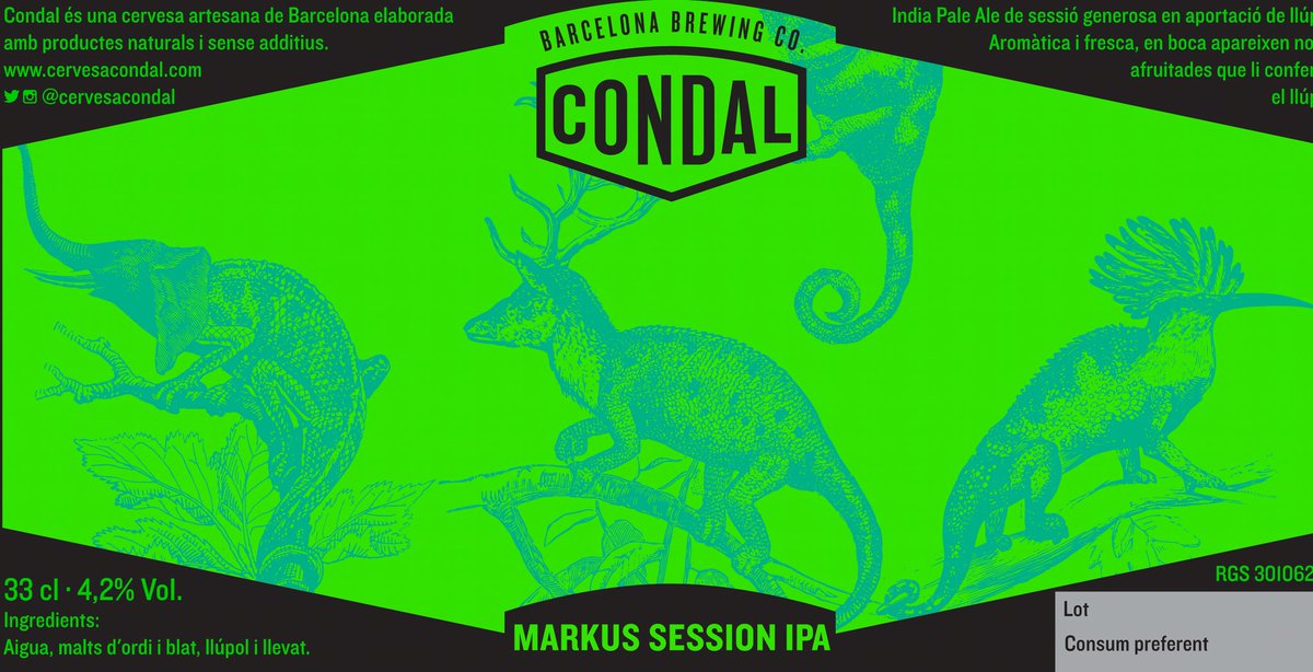 MARKUS #Session #Ipa 65 #IBUS 4.2% Alc. #Isobàric #craftbeer tomorrow en <a href="/FiraCervesaSF/">Fira Cervesa SF</a> <a href="/nd/">Nav Dhaliwal</a> <a href="/_LaTaberna/">La Taberna Sant Feliu</a>