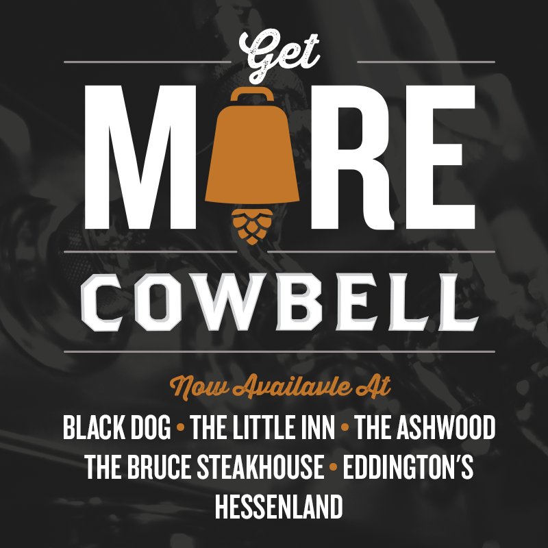 Cowbell is now available on some of your favourite patios! #DrinkLocal #MoreCowbell #craftbeer  #patio