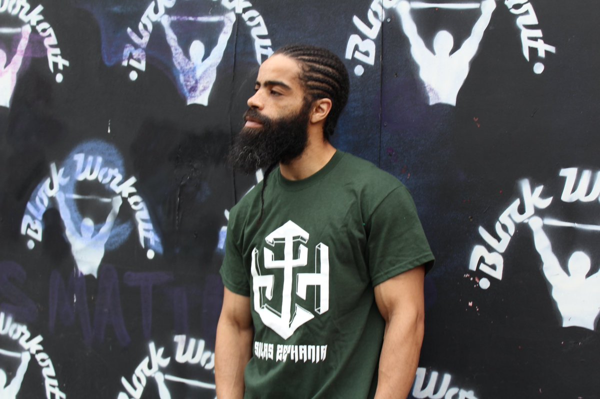 silaszwear's tweet photo. SZ Wear bottle green on white print tee #hiphopwear worn by @FREDRICO_BWO https://t.co/f04L7NbU5T