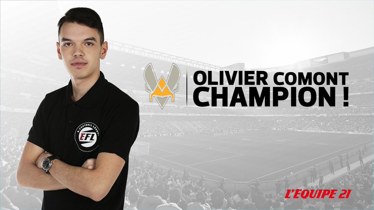 .@Vitality_Nino est notre premier champion de l'#EFootballLeague ! Il devient ambassadeur #eSports <a href="/lequipe/">L'Équipe</a> !