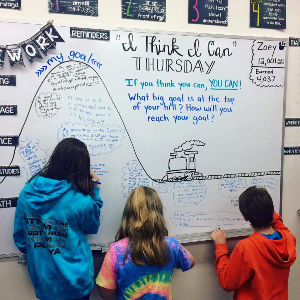 teachergoals's tweet image. How awesome is this? Students setting goals &amp;amp; how to get there (via Miss 5th on Facebook)