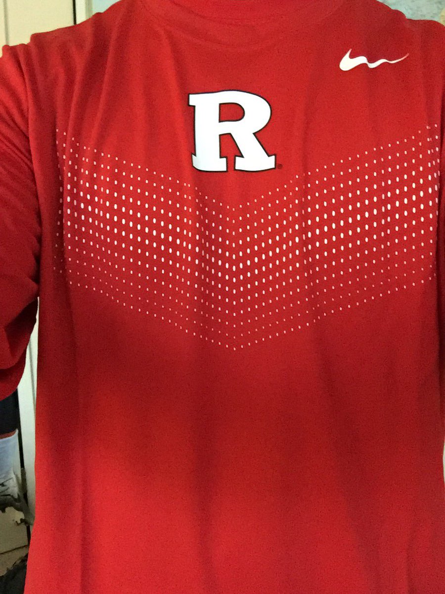 JoeGiaimoNJ's tweet image. My first @RUAthletics @Nike gear today thanks to @RichKnupp. I'm feeling it! #RFamily #BlockR #ScarletPride