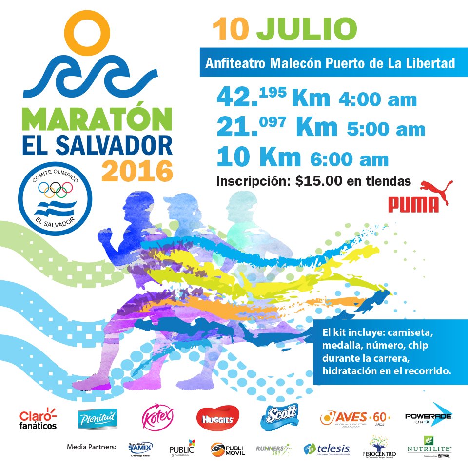 TeamESA_'s tweet photo. Inscríbete ya para nuestro #MaratónElSalvador 2016 en Tiendas Puma Cc @Guayopp @liloalvarezp @FlaFrancs @fnarrieta https://t.co/vfGiPbgyXn
