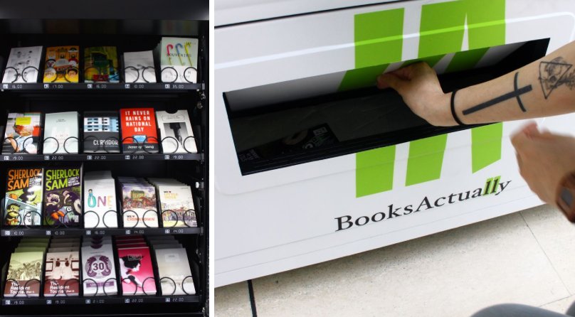 goodreads's tweet photo. Singapore now has vending machines that sell books https://t.co/0XEV6oBkUy https://t.co/UOUaVN3AwJ
