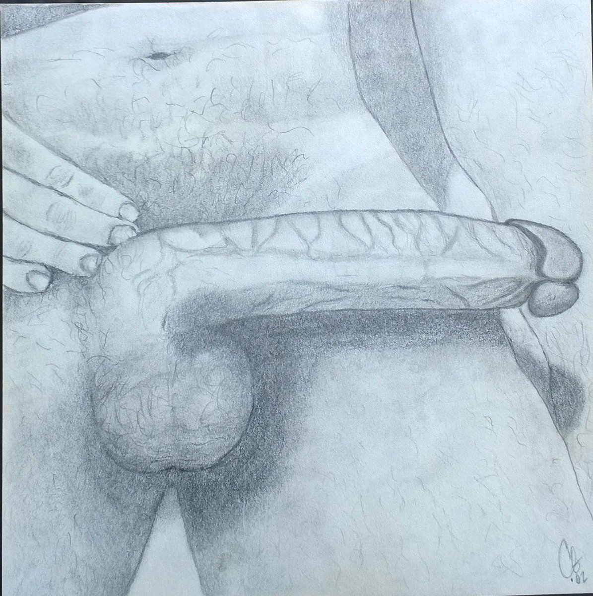 Cock Worship Drawing | BDSM Fetish