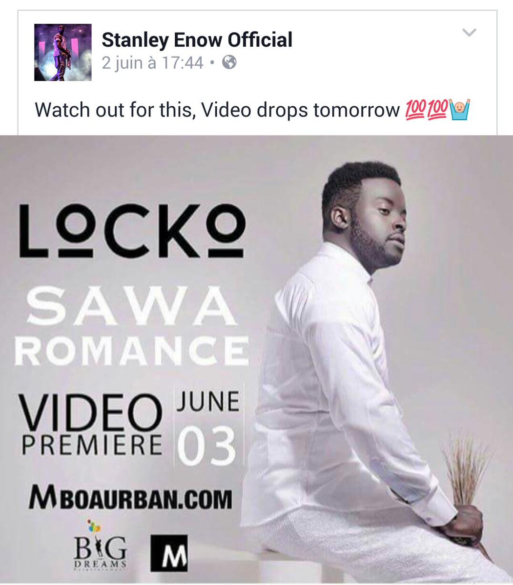 Ledawa's tweet photo. @StanleyEnow qui partage l'annonce de la sortie officielle du clip de @lockofficial.
J'ai hâte de vous lire...LOL https://t.co/uadPAzzC6h