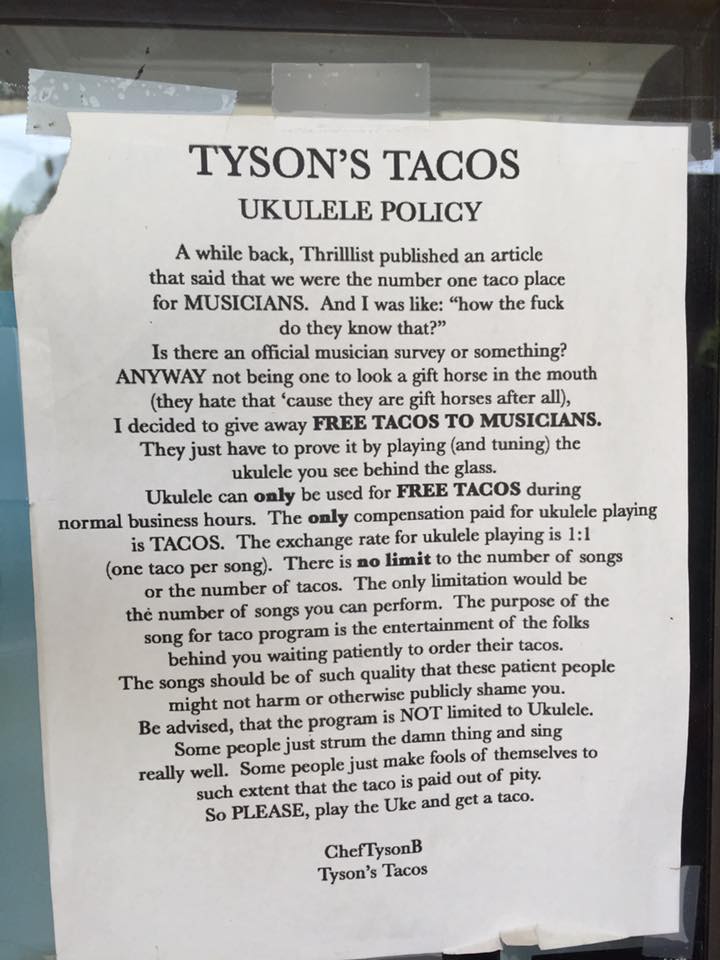 justmeinbigd's tweet photo. My friend shared on Facebook - I think a road trip to Austin #atx is in order with the first stop @TysonsTacos https://t.co/IiNQ7PxrZG
