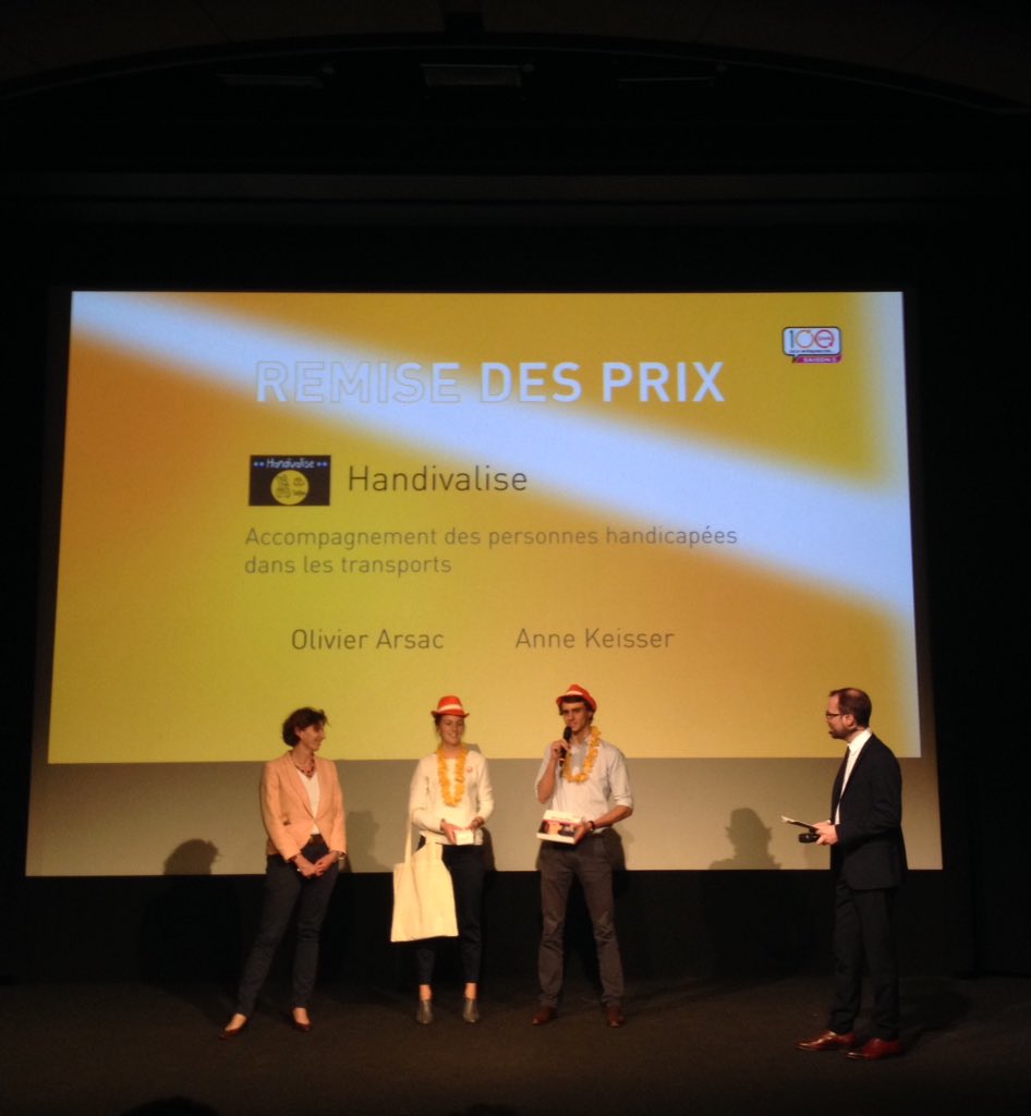 DAGenaction's tweet photo. Merci pour cette soirée et bravo à Handivalise @mabanque_bnpp #Fete100jours @TF1 https://t.co/aHL7TIl4Ml