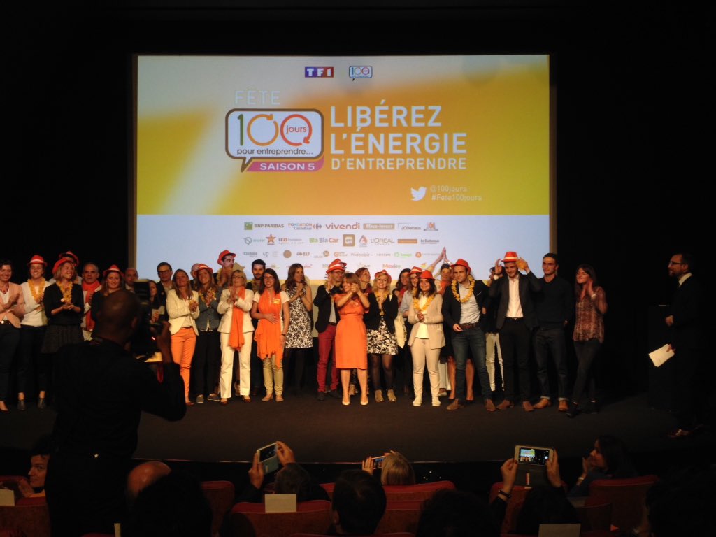 DAGenaction's tweet photo. Merci pour cette soirée et bravo à Handivalise @mabanque_bnpp #Fete100jours @TF1 https://t.co/aHL7TIl4Ml