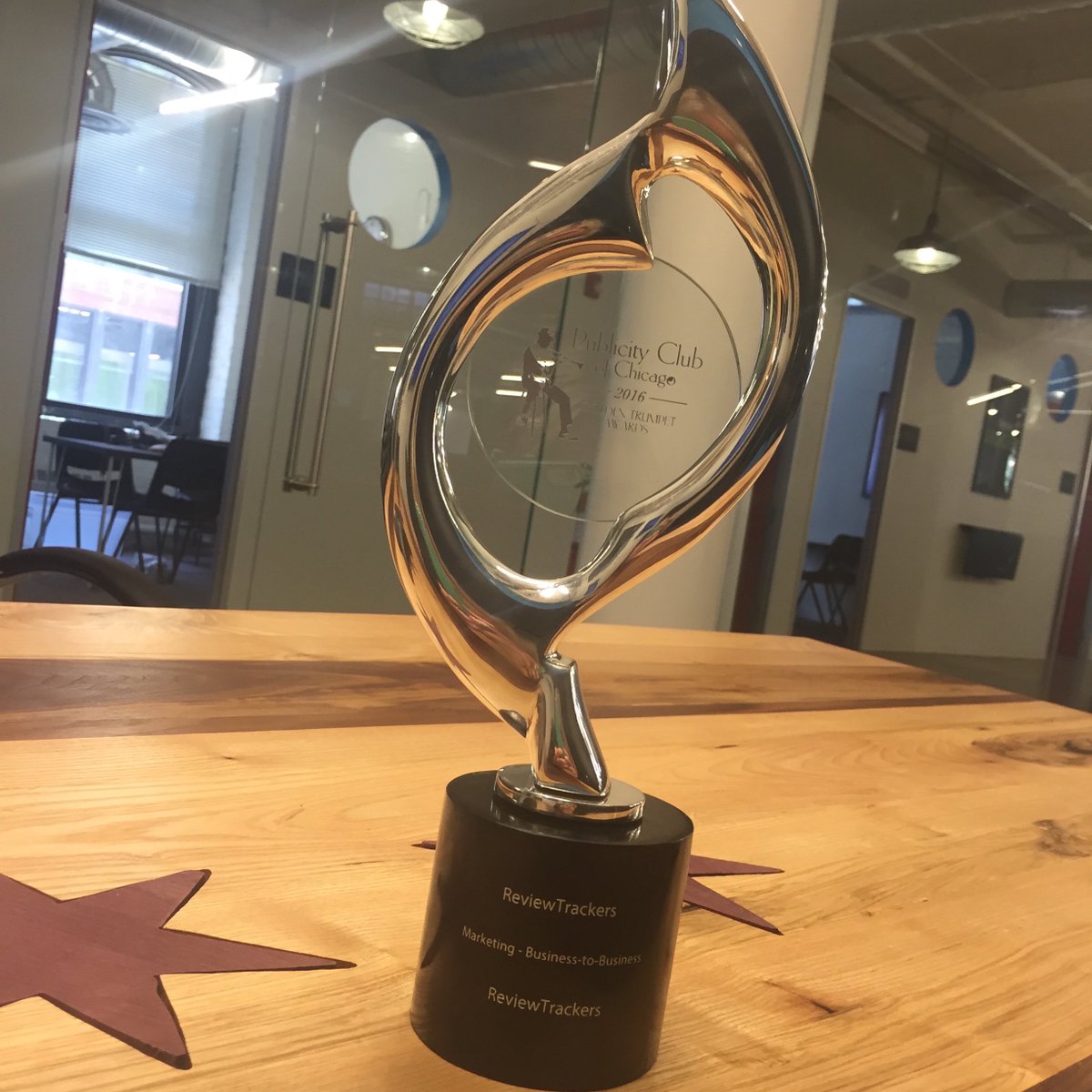 reviewtrackers's tweet photo. 1st time attending + 1st time winning! Thanks @PCC_Chicago for the honor of Best #B2B #Marketing! #pccgo https://t.co/lO4fJuyptp