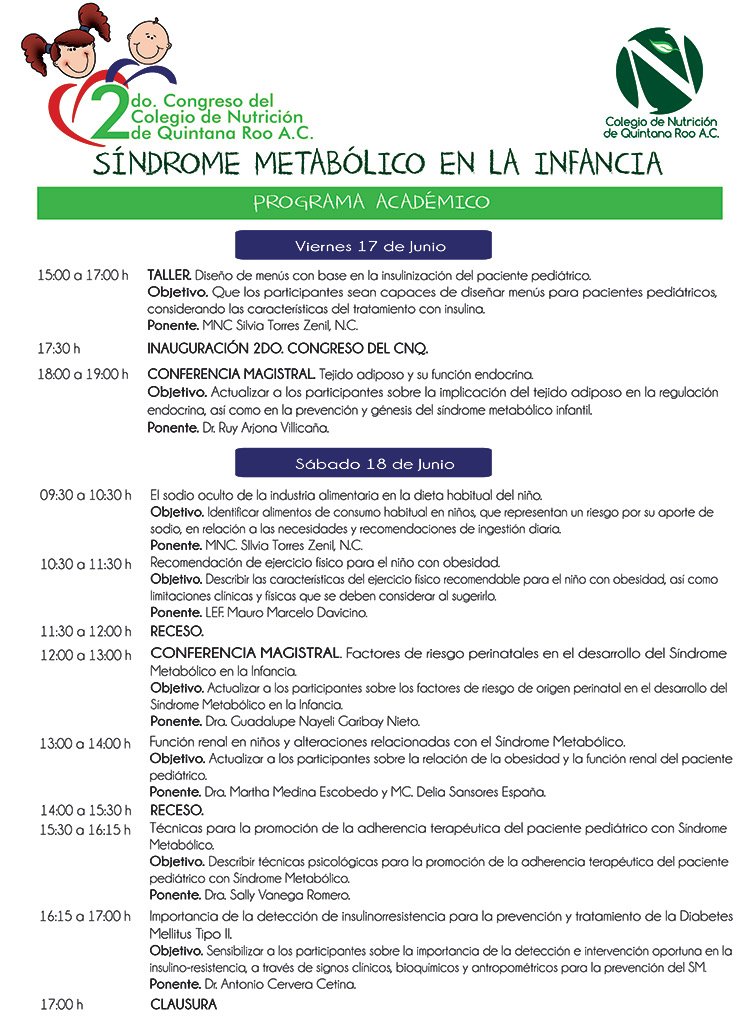 PlanetarioCun's tweet photo. Viene el Congreso del @CNutricionQRoo en #Kayok Tratarán el Síndrome Metabólico en la Infancia,diabetes infantil,etc https://t.co/0bjfidy750