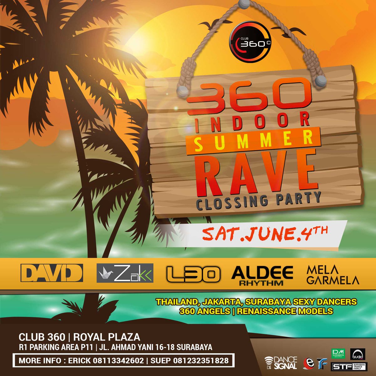 SUMMER INDOOR RAVE clossing party TONIGHT <a href="/360_Club/">Club 360°</a> cc <a href="/sbytrancefamily/">SBY TRANCE FAMILY</a> <a href="/EDMsurabaya/">EDM SURABAYA</a> <a href="/eventsurabaya/">Event Surabaya</a> <a href="/TwitSURABAYA/">Surabaya</a>
