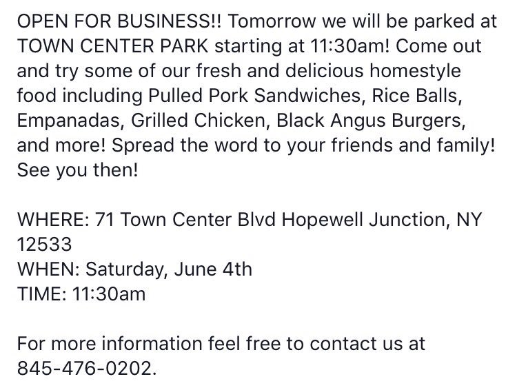 roseann_kitchen's tweet photo. OPEN FOR BUSINESS STARTING TOMORROW, JUNE 4TH! COME OUT AND TRY OUR DELICIOUS HOMESTYLE COOKING!!! https://t.co/mQVCrIrQGs