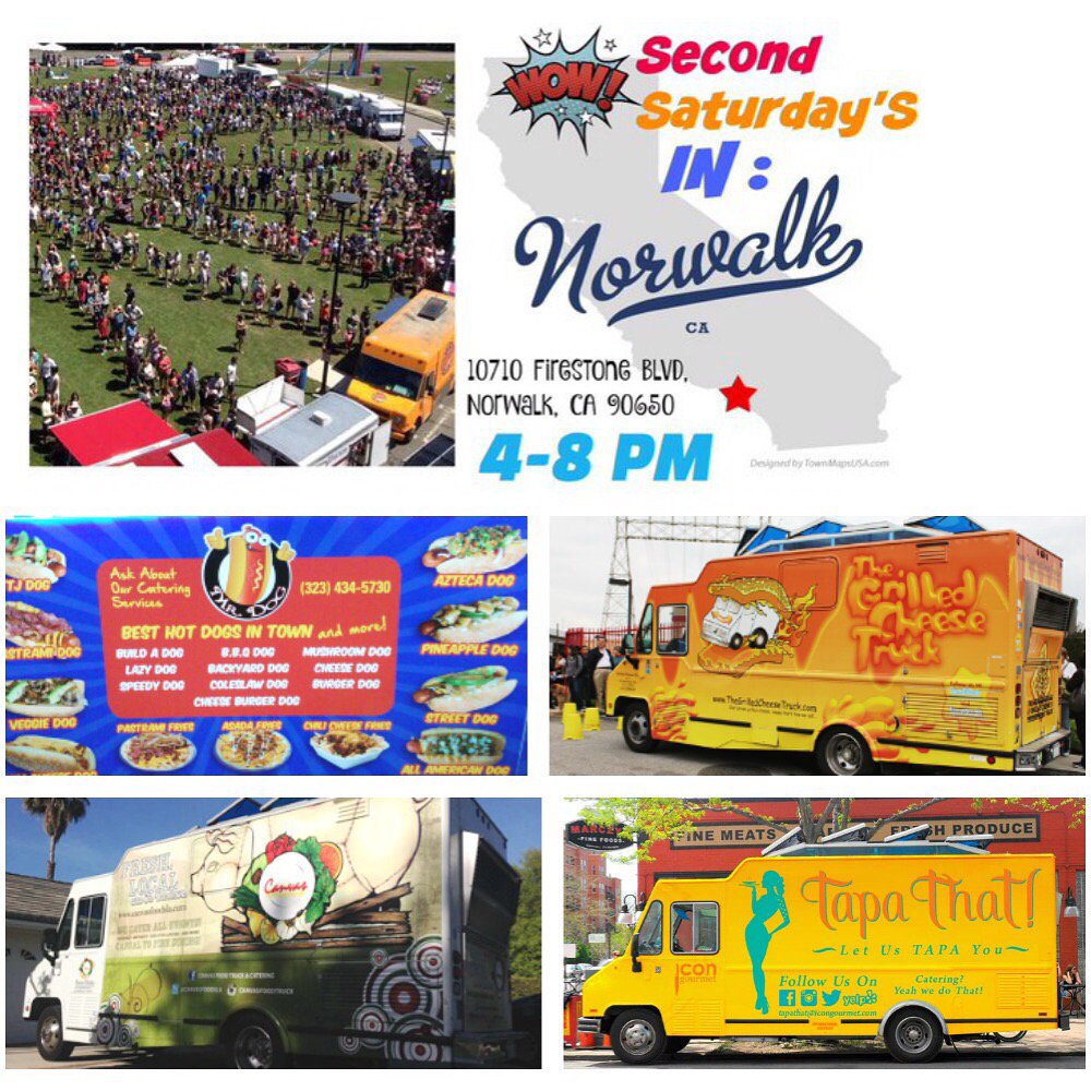 freddysfoodcrt's tweet photo. Food truck fun in #Norwalk starting 6/11 from 5-8:30 pm w/@mrdogcatering @CanvasFoodsLA @TapaThatLA @grlldcheesetruk https://t.co/YKrkb5dtuW