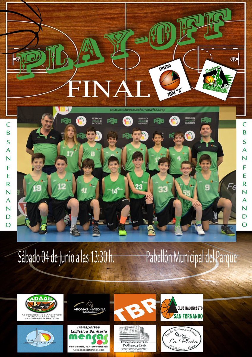 CBSFDOSENIOR's tweet photo. Mañana estaremos animando a nuestros compañeros del @MiniA_CBSFDO en su primer partido de las finales @fabcadiz https://t.co/1Eg20KVPMx