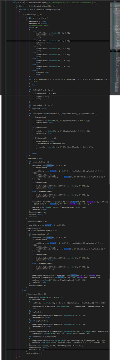 ZanmgtM's tweet photo. I started frame stripping for unityTest a certain way and need to finish that way or ditch it. Many if statements. https://t.co/318luUmm0H
