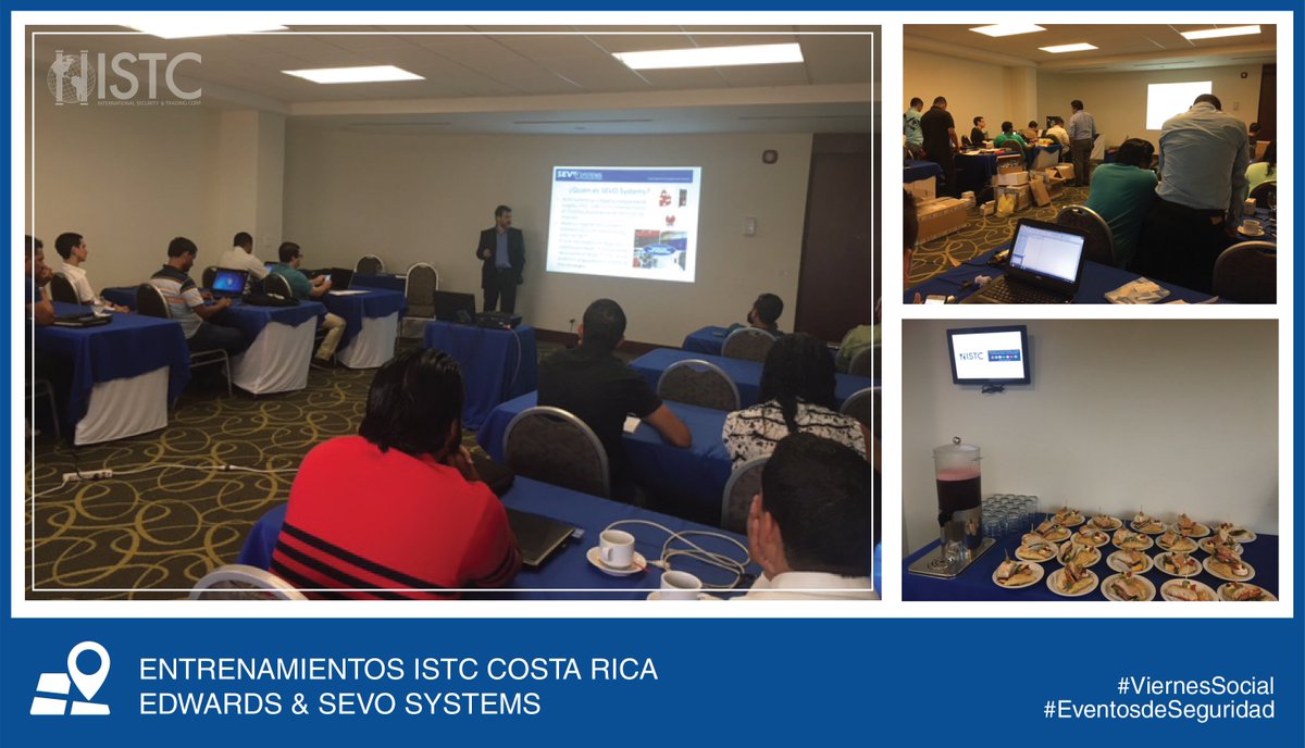 ISTC_Corp's tweet image. ¡Gracias por participar! #Entrenamiento de Edwards y @SEVOSystems #CostaRica. #EventosdeSeguridad ISTC