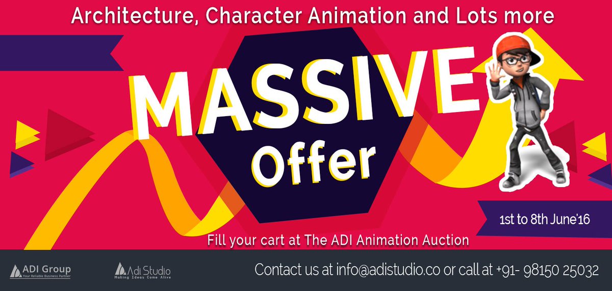 adi_group's tweet image. Don't miss out on this chance of getting an animation video for your business. It's the @adi_group #AnimationSale