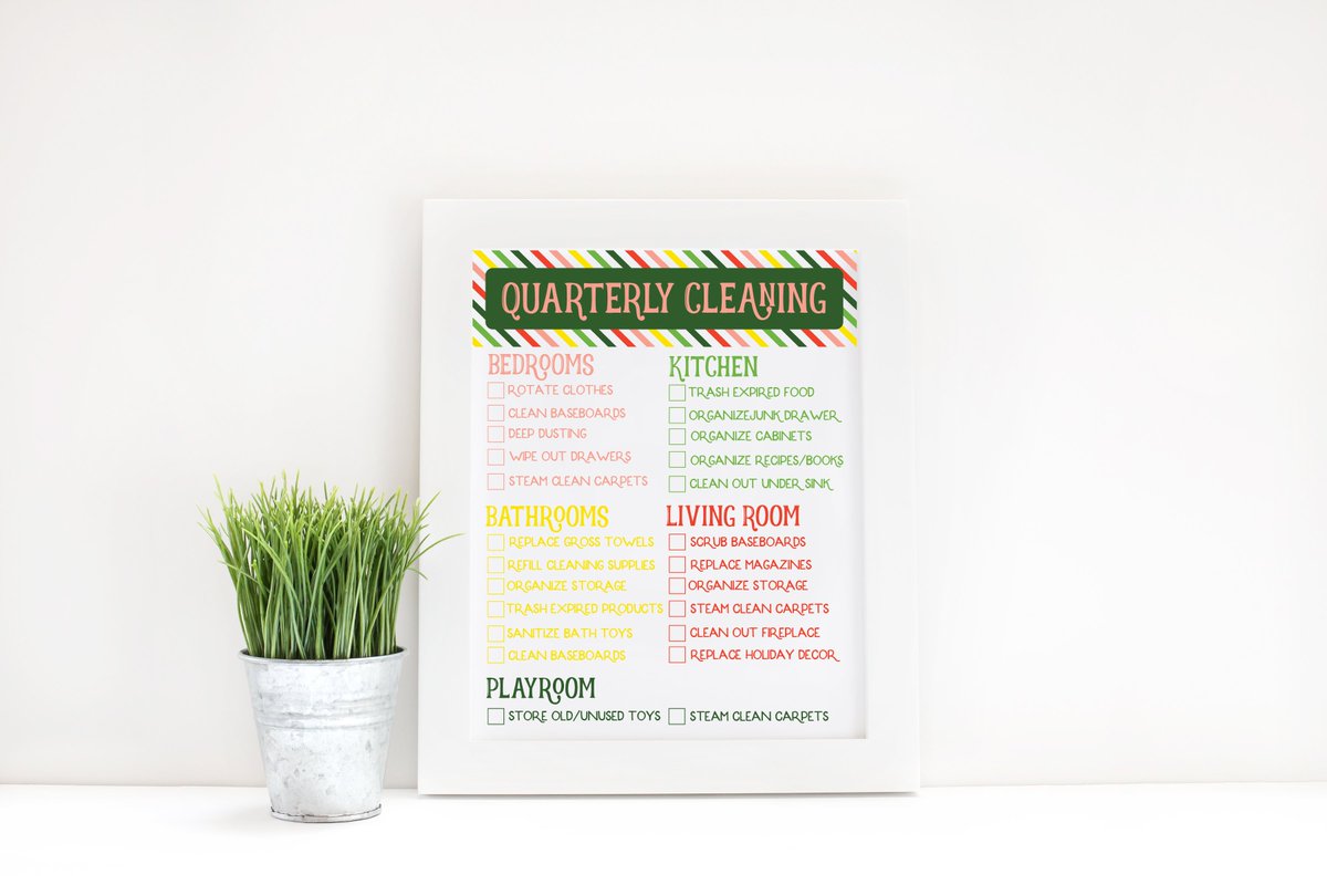 PlayPartyPlan's tweet image. Use this #free quarterly cleaning checklist to get your house #Bissellclean for summer! #ad bit.ly/quarterlyclean…