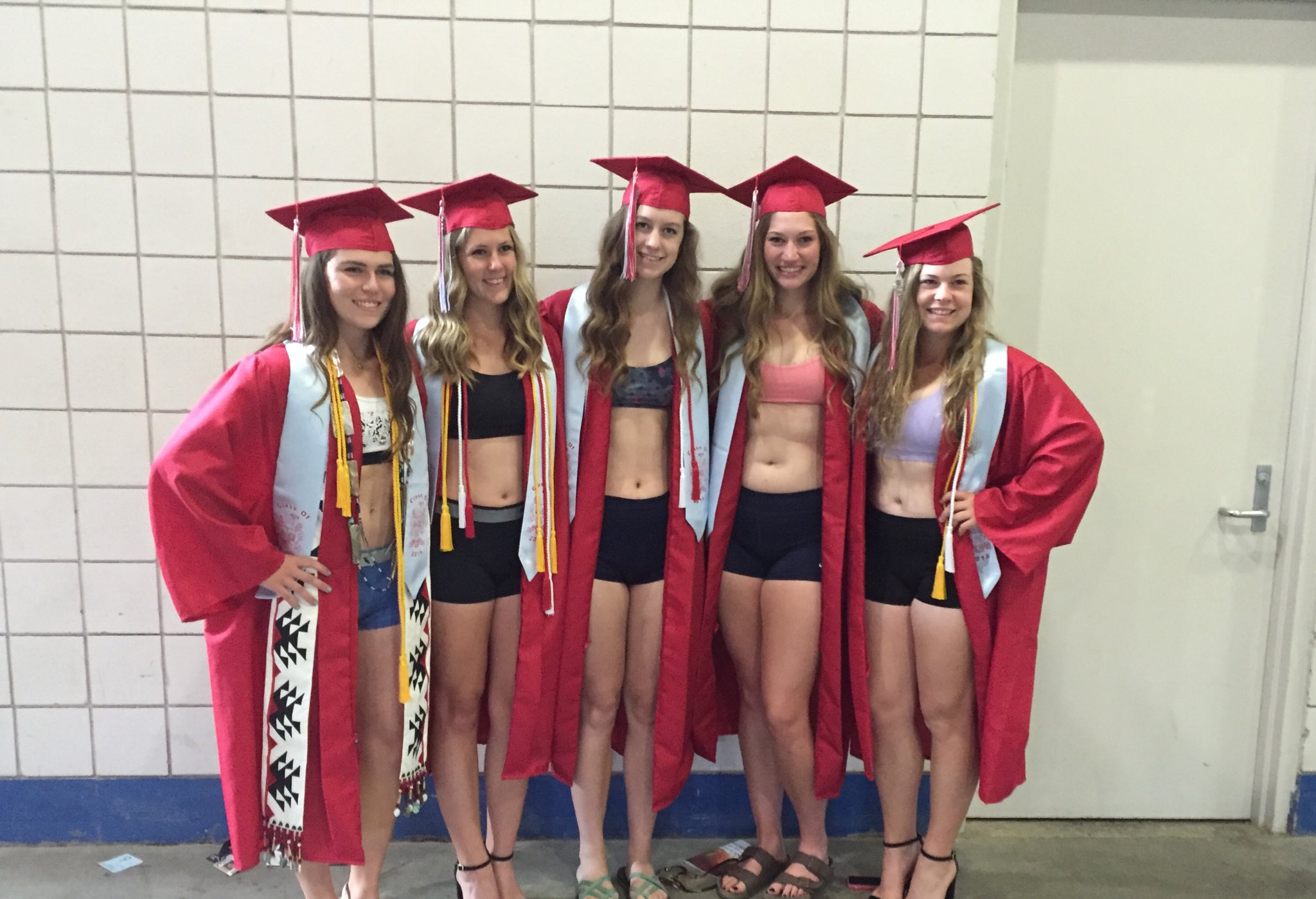School graduation nude 