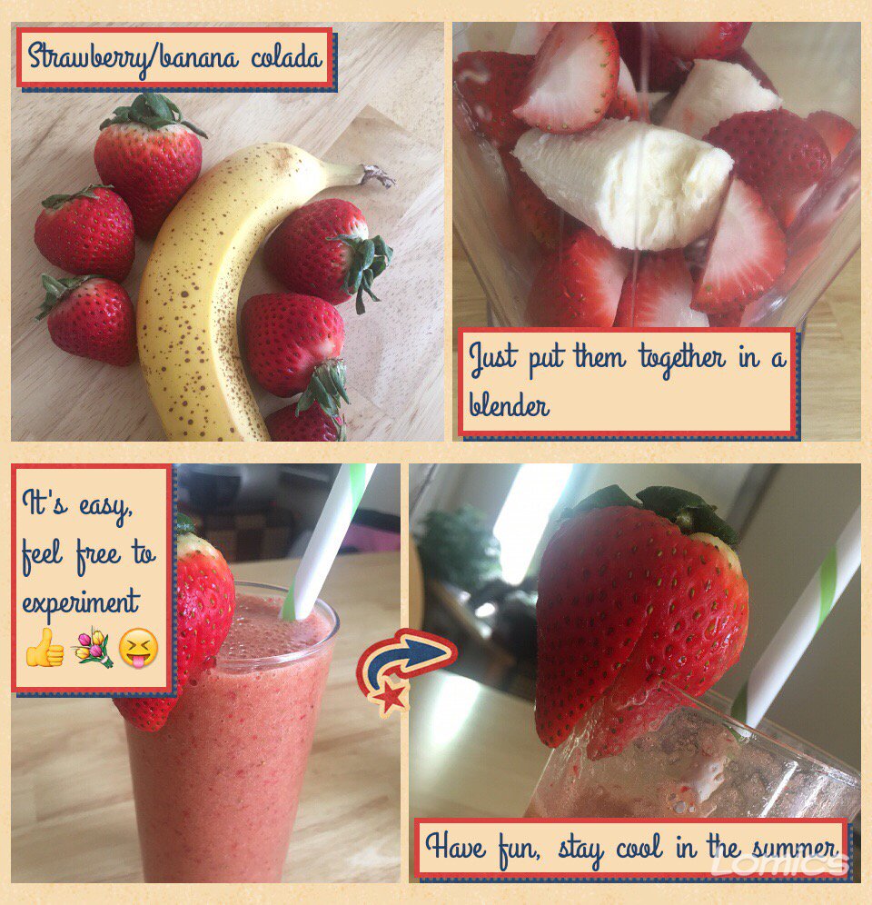lomicsapp's tweet photo. Strawberry banana colada ๐ฅ Boom!
The Weekend is here๐๐ป
#lomicsapp #itsfriday https://t.co/awwL5kHKPq