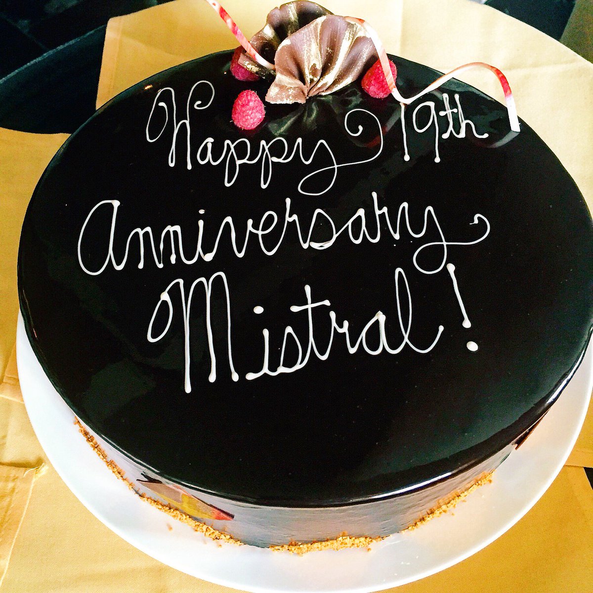 MistralBoston's tweet photo. Celebrating the best way we know how! https://t.co/3O12iv56DW