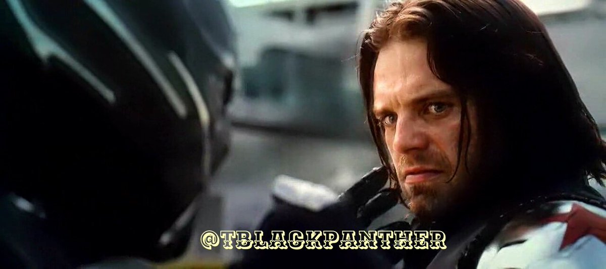 TBlackPanther's tweet photo. The Black Panther with Bucky Barnes https://t.co/GrkJCzKFQs
