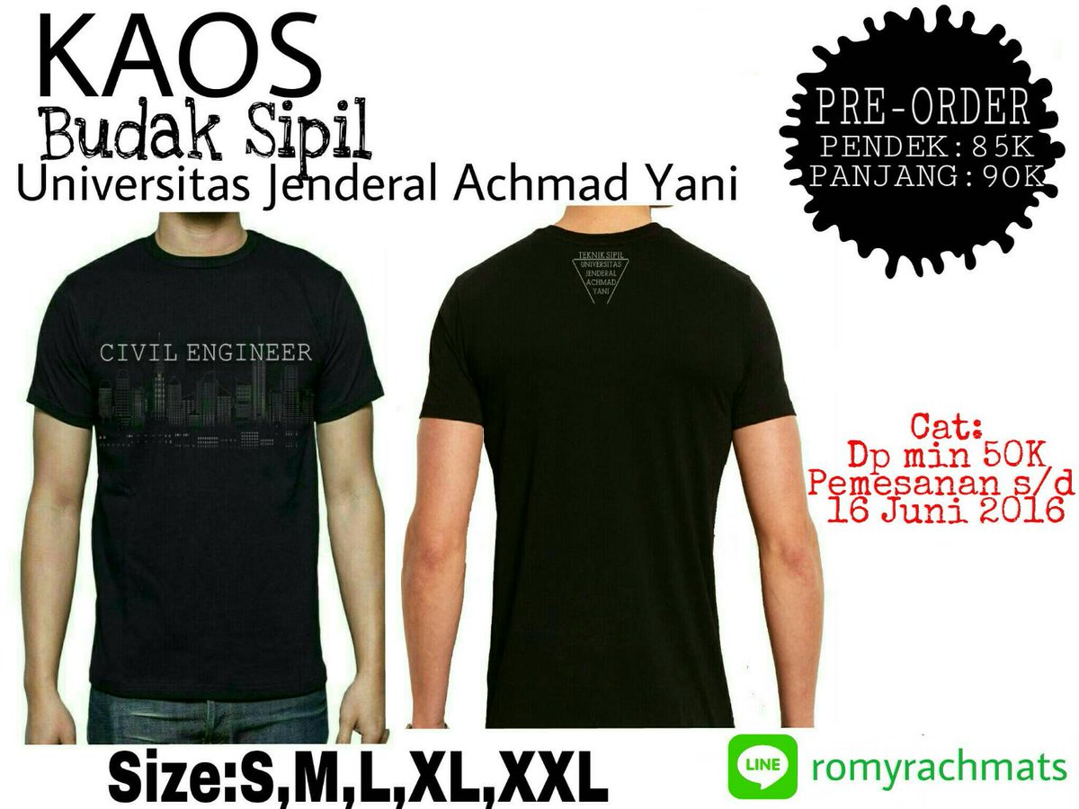 INFO_HMSUNJANI's tweet photo. oiyaa biar makin gaya dan ginding. yuk pre order kaos budak sipil guyss
bagi yg minat bisa langsung hubungi cpnya :) https://t.co/PGr1e4usmI