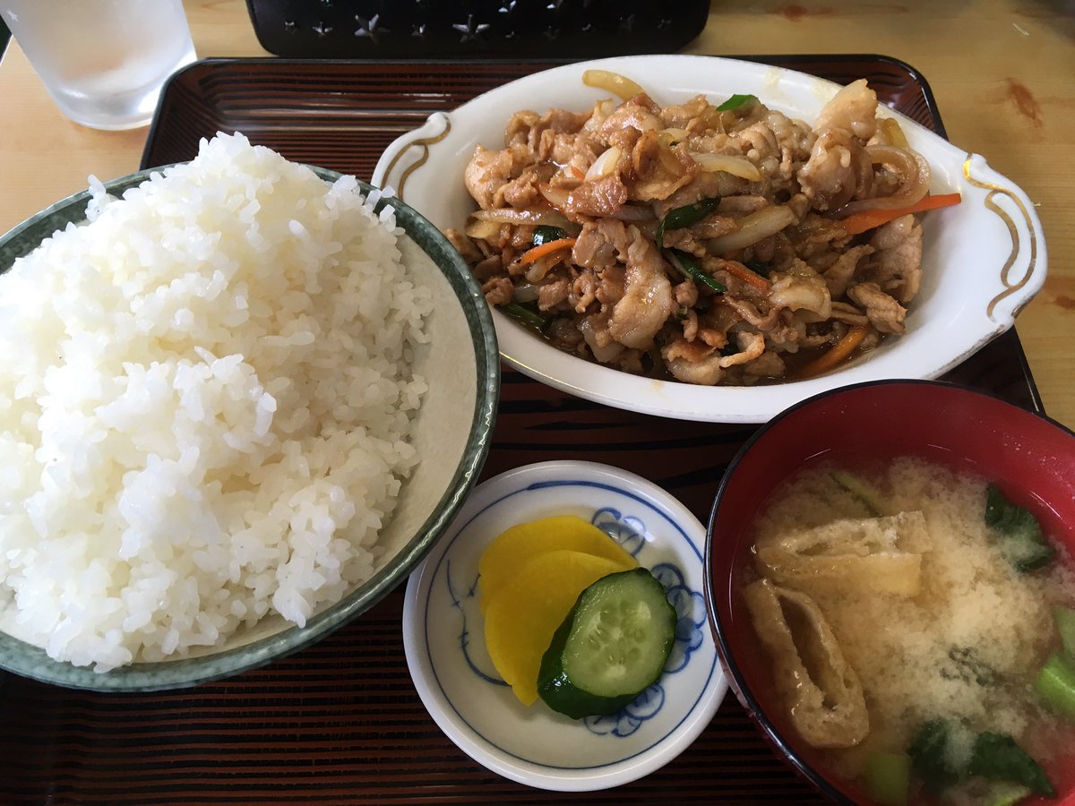 武井壮 Ar Twitter 我孫子のあけぼの食堂で焼肉定食大盛りなう ここの焼肉定食は世界一