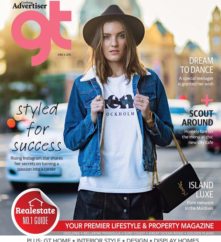 Loving today's <a href="/GT_GeelongAddy/">gt magazine</a> cover featuring fashion blogger Holly Titheridge - see today's issue to read more.