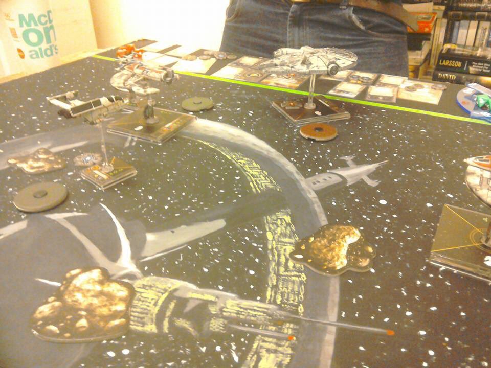 1066Wargaming's tweet photo. XWING league games all over the club on Thursday as 21 players battle it out for the spring kit! @FFGOP https://t.co/ennEutCMqZ