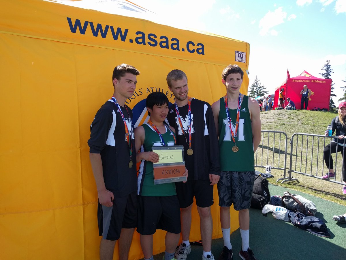 ASAA's tweet photo. Great race for everyone in the 4x50m Unified Relay & congrats to the winners from Medicine Hat! #asaaprovs #asaatf https://t.co/NAQJIXhfVp