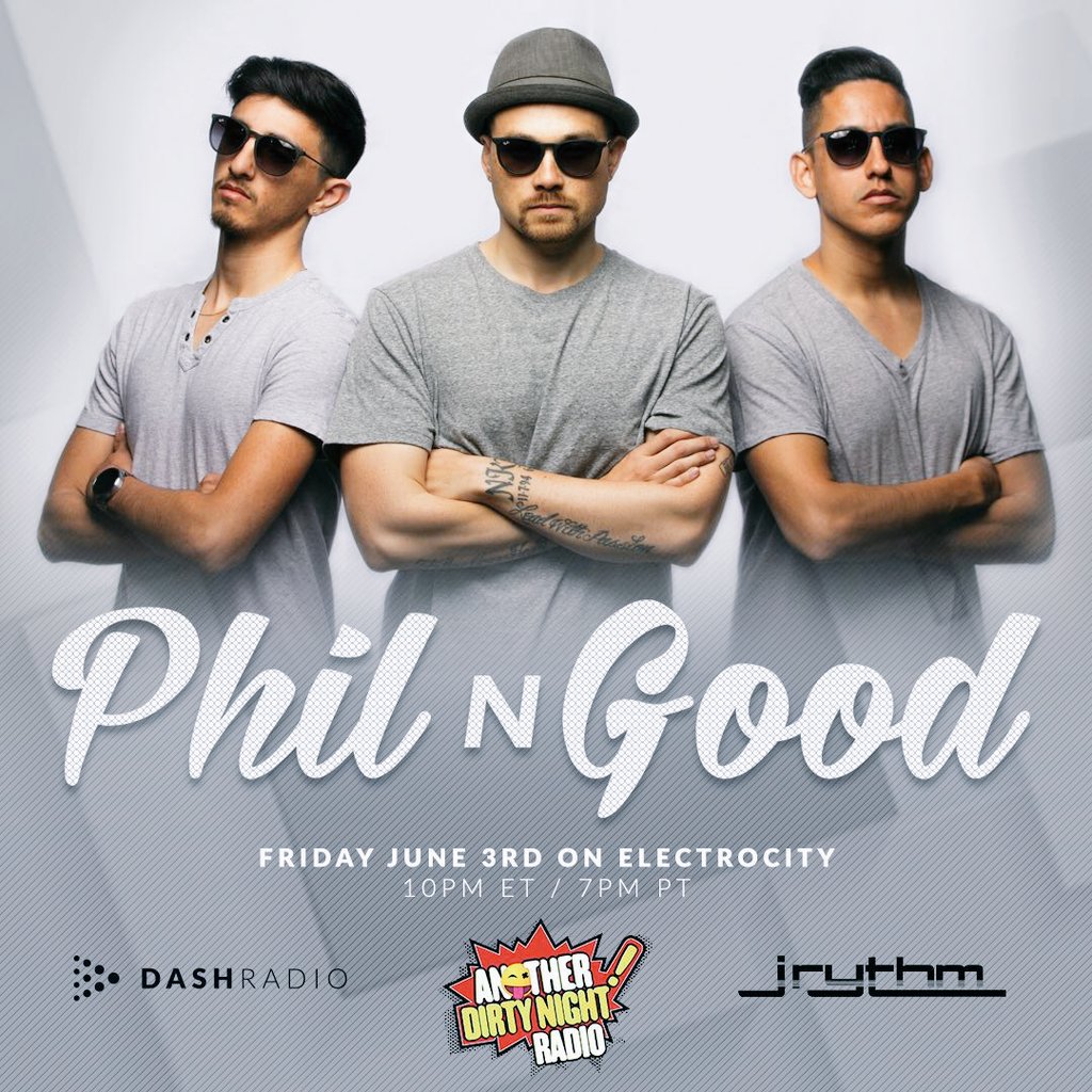 omgdirtyd's tweet photo. Tonight #PhilNGood meets #AnotherDirtyNight for a guest set! Catch us on https://t.co/JFSVlQFEHv #ElectroCity @ 7pm https://t.co/oBkUexBN50