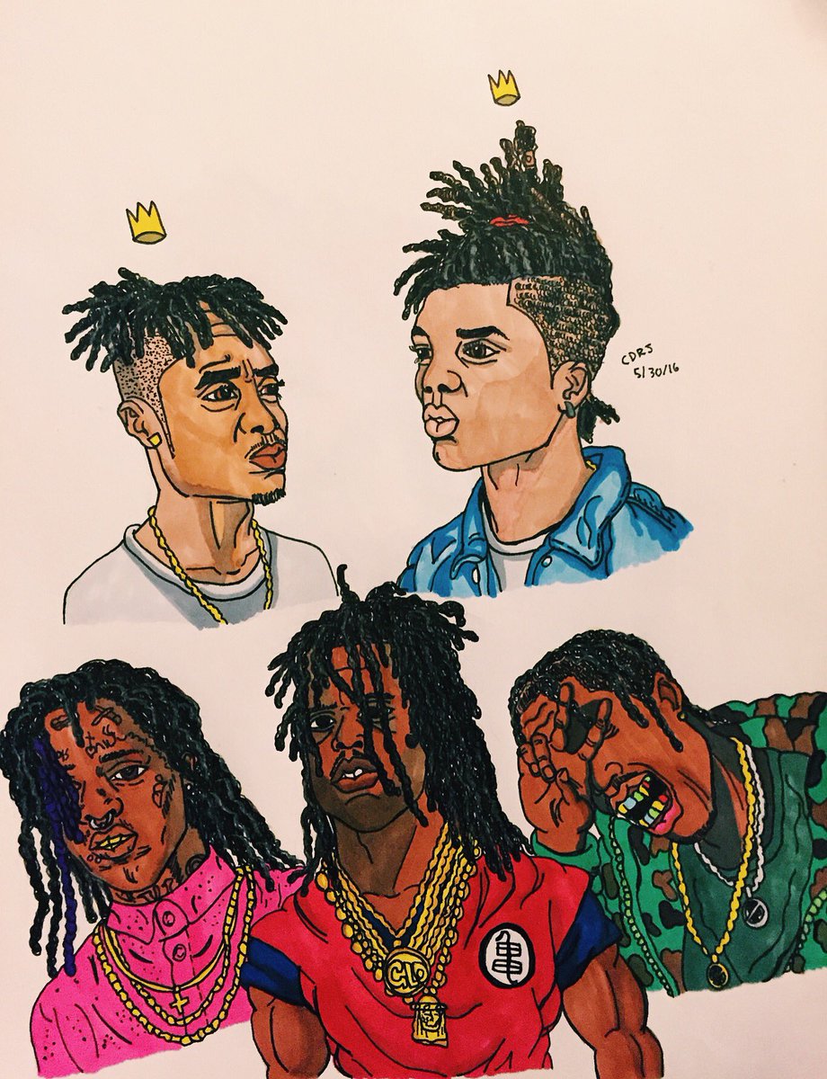 HurtNowitzkii's tweet photo. Rae Sremmurd, Sosa Goku, Thugger and Travis! 🤘🏾✏️ @trvisXX https://t.co/bXSe19NryZ