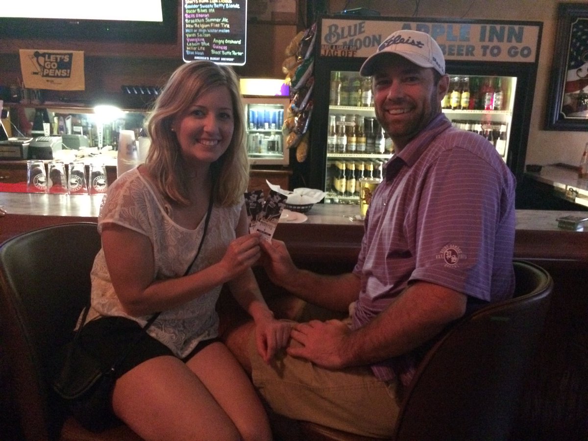 M23Adelaide's tweet photo. winners of tonight's @m2third's @pirates tickets giveaway at the Apple Inn! #itsmillertime #letsgobucs ⚾️🍻 https://t.co/qUBaOxrP7Q