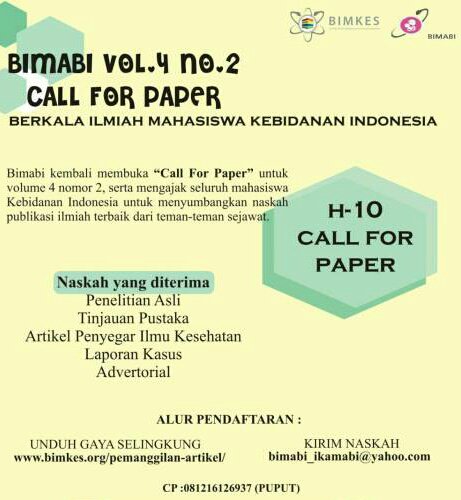 Lanjut.....link penting
Jurnal keluaran BIMKES edisi sebelumnya (vol. 4 no.1) ➡bit.ly/BIMKES