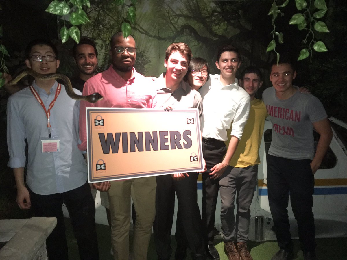 csce2016's tweet image. The winners of the escape room challenge!
