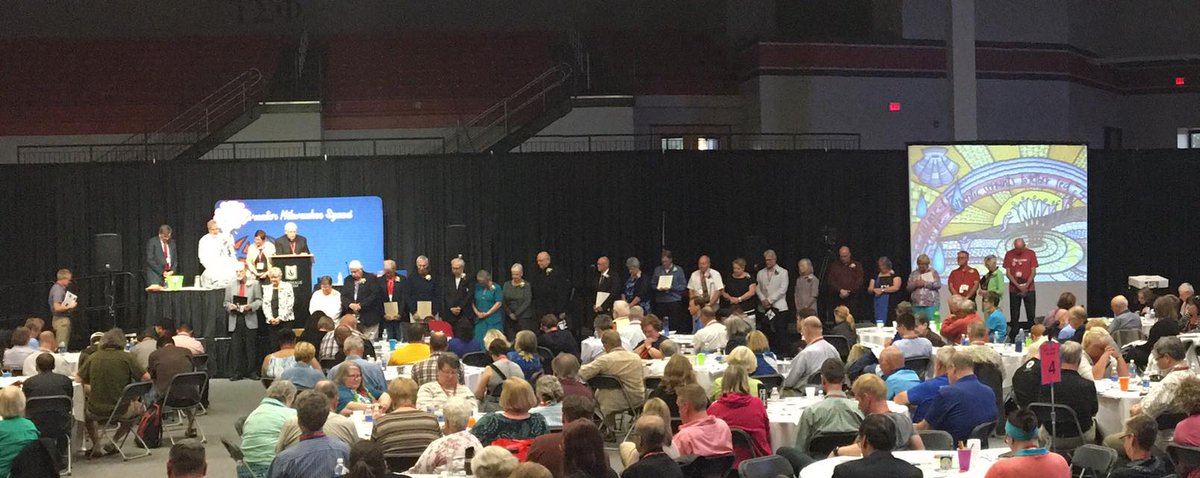 MilwaukeeSynod's tweet photo. 25, 40 and 50 year anniversaries! 🎉🎉🎉 #ClaimedToBe #GMSassembly2016 https://t.co/5e7ZD2kOwU