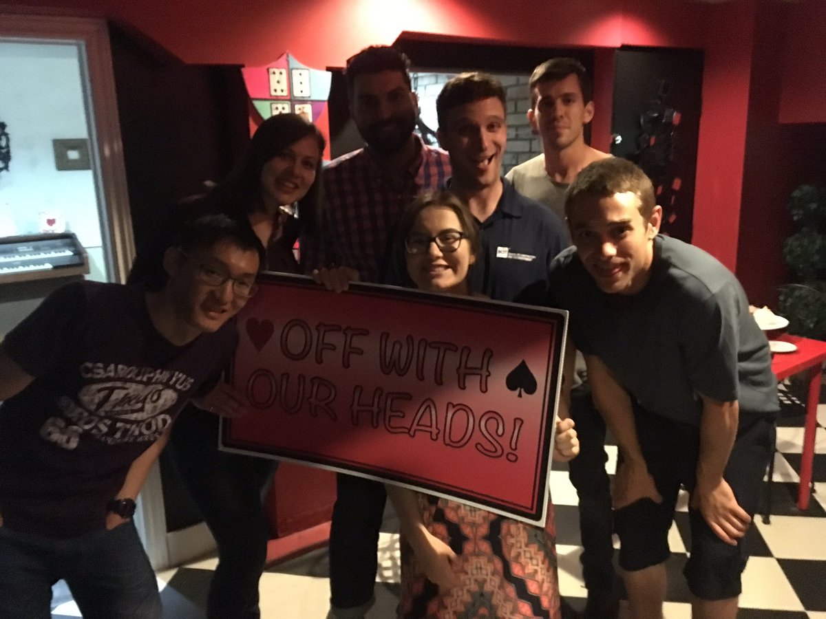 csce2016's tweet image. The &quot;not winners&quot; of the escape room challenge!