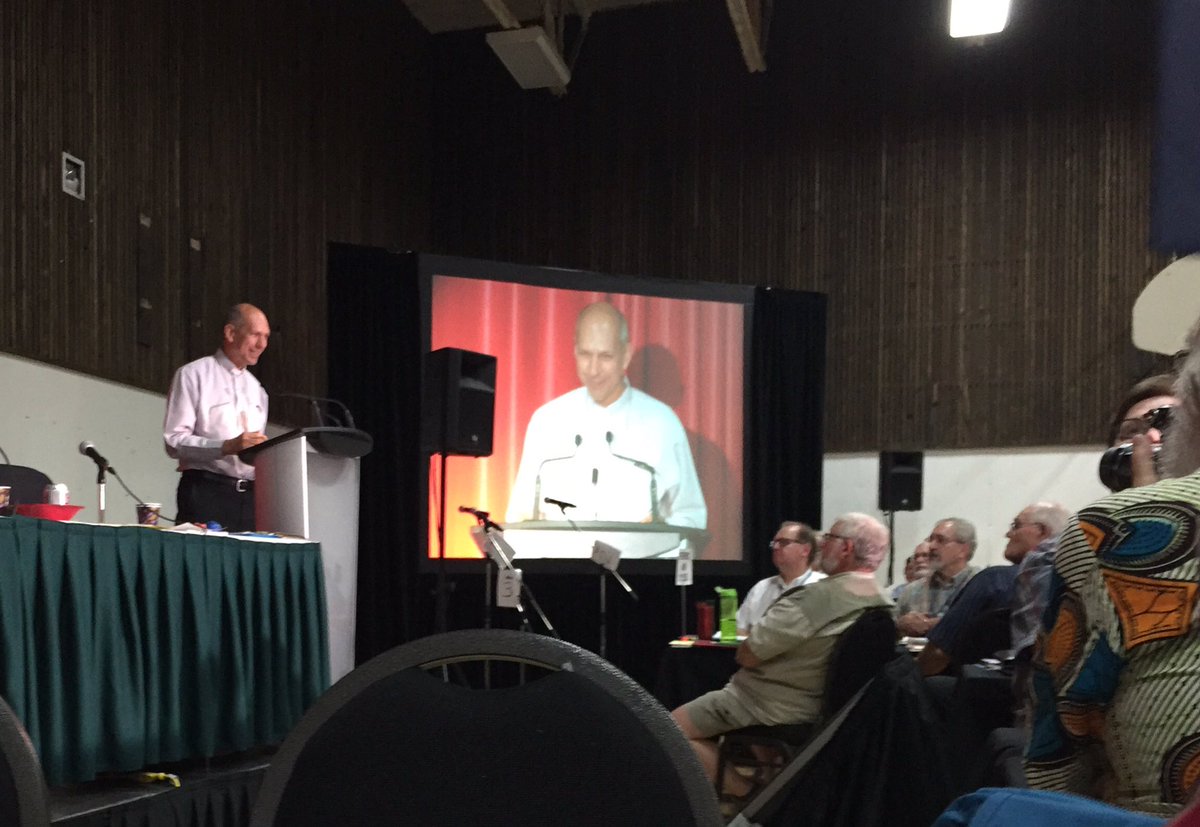 RC Bishop Don Bolen addressing the SK Synod Convention