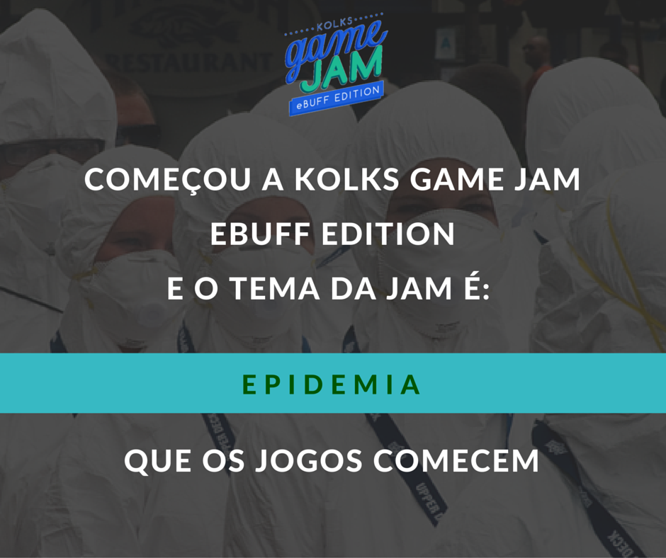 ebuffgames's tweet photo. O tema da Kolks Game Jam eBuff Edition é... EPIDEMIA!
Boa sorte a todos! https://t.co/qoSgYAc0H4 #gamejam #gaming https://t.co/UYDdCWgFN5