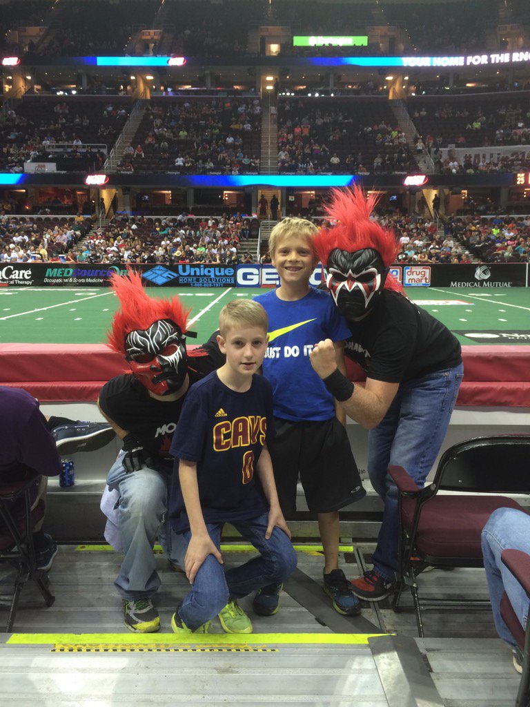 CsHarley's tweet photo. #ClevelandGladiators #LegionOfGoon @TweetQTV @CLEGladiators https://t.co/L4IoJzB6y5