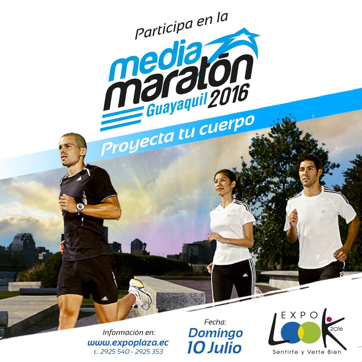 ExpoplazaEc's tweet photo. ¡Inscríbete a la Media Maratón Guayaquil 2016! #ExpoLook
Información en: https://t.co/Uv85ltScXu https://t.co/hMCztJDDkU