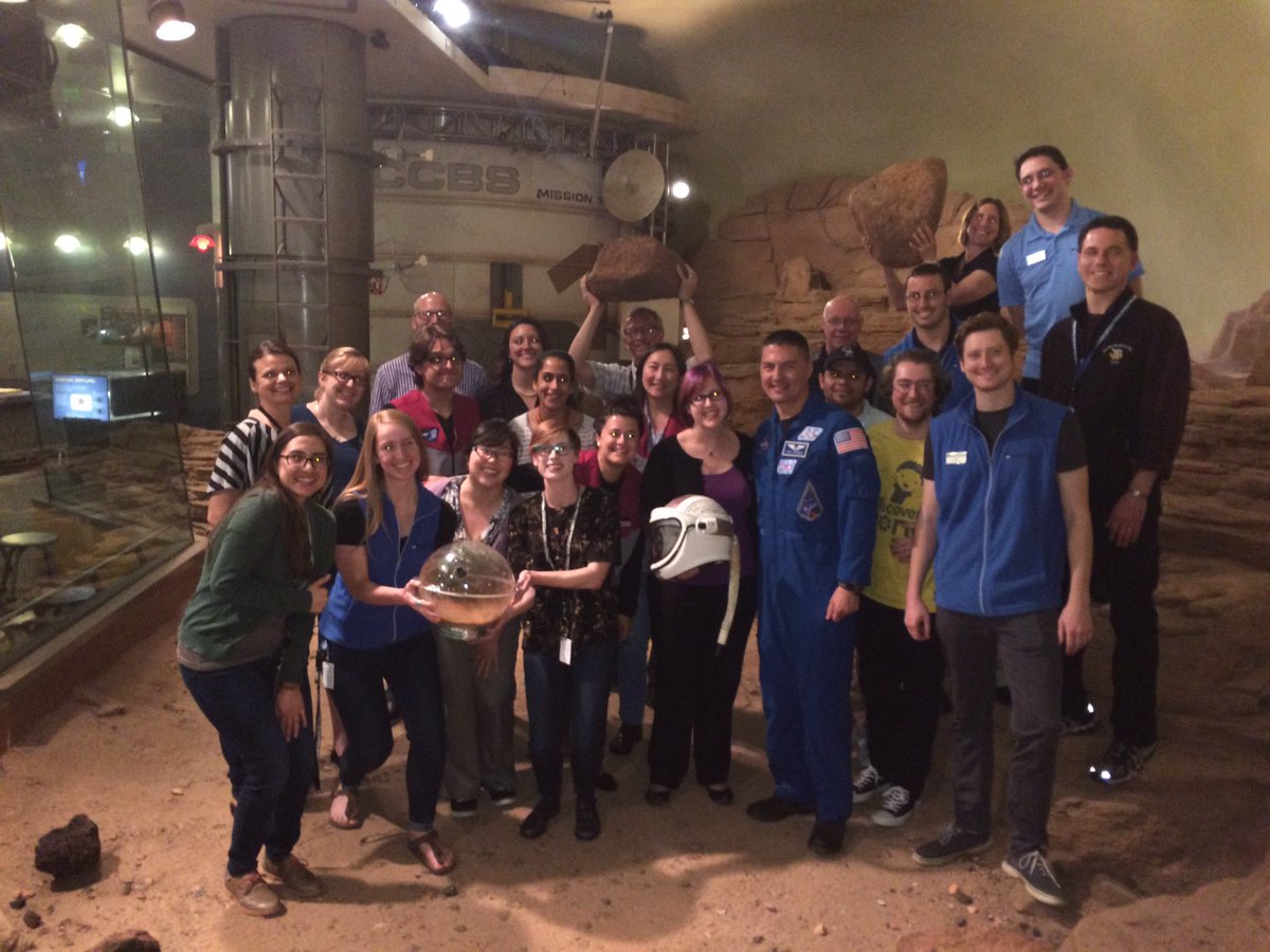 DinoDiva's tweet photo. @astro_kjell thanks for visiting Mars with us. What a special day @DenverMuseumNS! https://t.co/TClL7ZEXib