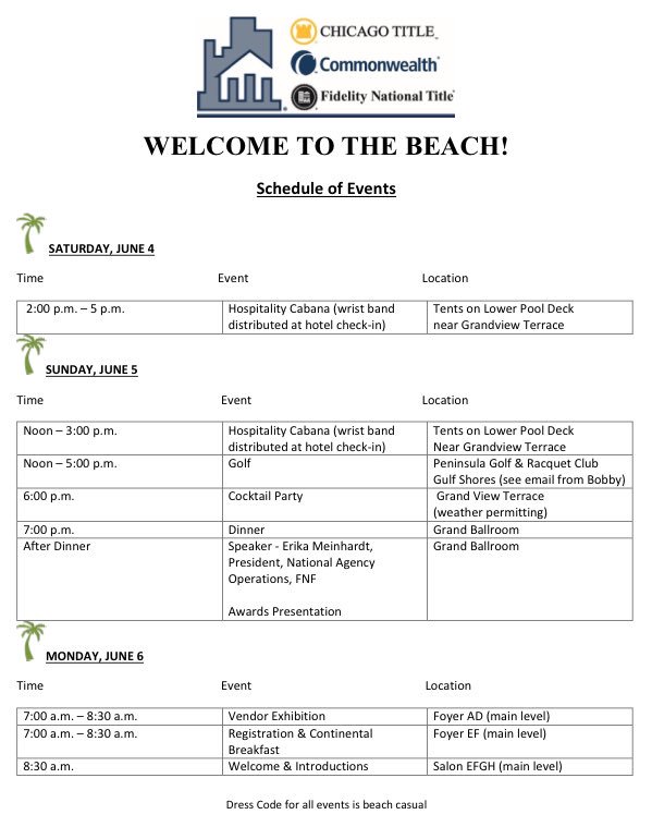 ALMA_Agency's tweet photo. Welcome to #ALMAseminar 
Here is our schedule thru Monday 🏖☀️🌊😎 https://t.co/x4uD4M2mZd