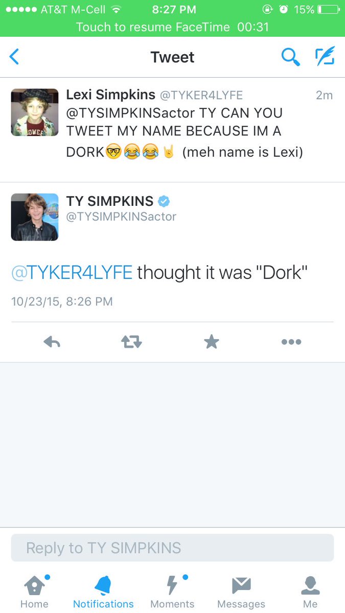 TYKER4LYFE's tweet photo. @TYSIMPKINSactor hi remember me?? <3 https://t.co/wYyc4HZEqW