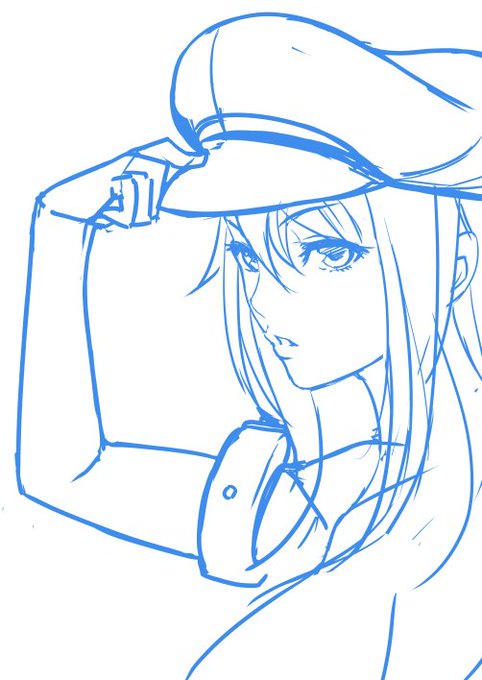 ビスマルクさん難しい、もうちょっと練習してエッチな絵描きたいです。 