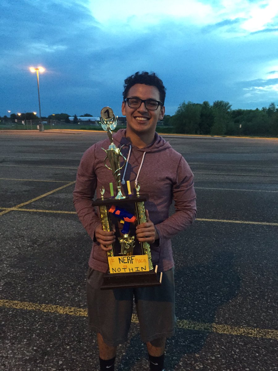 flnerf2016's tweet photo. Congrats to Andrew Delgado! The individual champion of the 2016 NERF WAR! https://t.co/wuAxes1DTS