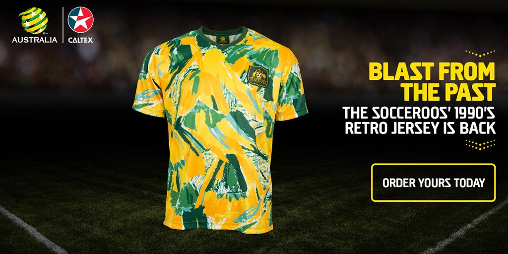 retro socceroos jersey